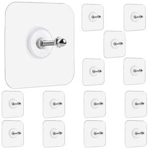 lot 6253 image: Muuruu Wall Hangers Without Nails, Heavy Duty Adhesive Wall Hooks No Drill