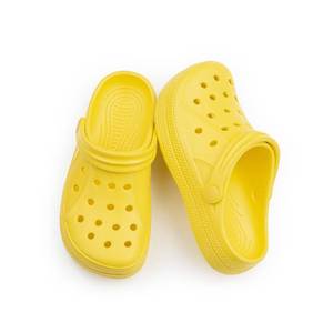 lot 6256 image: DDFOX Kids Garden Clogs Cute Slides Sandals Beach Slipper Indoor Outdoor-Friendly Comfy Lightweight Yellow