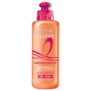 lot 6267 image: LOreal Paris Elvive Dream Lengths No Haircut Cream Leave In Conditioner, 6.8 fl. oz.
