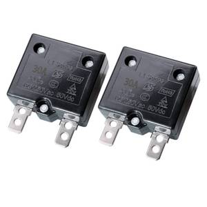 lot 6285 image: RKURCK 2Pcs Thermal Circuit Breaker 30Amp Thermal Overload Protector L1 Series 125-250V AC 50V DC Automatic Reset Relay Fuse Thermal Switch Circuit Breaker Current Overload Protector