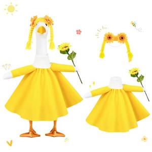 lot 6314 image: VIVOLOOM Sunflower Porch Goose Outfits Cute and Fun Porch Goose Clothes Fit 23 Geese for Lawn Yard and Patio Decoration
