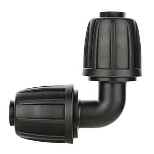 lot 6315 image: 12 Drip Irrigation Fittings, Lock Barbed Elbow Connectors for Garden
