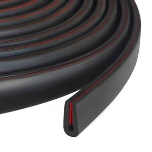 lot 6320 image: Rubber Edge Trim, 116, Fit for 0-564 Wide Edge, Black Color, 10Ft