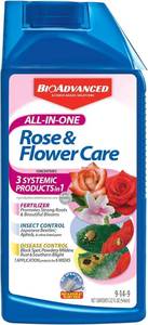 lot 6349 image: BioAdvanced All-In-One Rose and Flower Care Concentrate - 32 oz Bottle