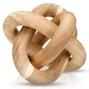 lot 6356 image: Yalikop 3 Link Wood Knot Decor Rustic Table Shelf Home Decor Accents,Acacia Wood