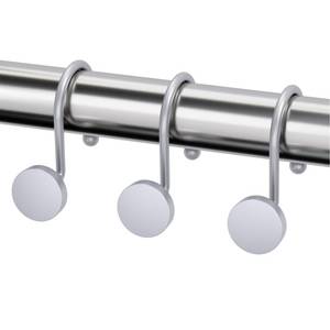 lot 6361 image: AmazerBath Shower Curtain Hooks Silver Shower Curtain Rings, Heavy Duty Modern Decorative Shower Curtain Hooks Rust Proof Shower Hooks for Shower Curtain Liner Shower Rod Hook, 12Pcs