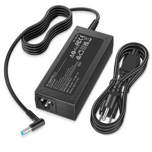 lot 6386 image: Charger Compatible with HP Laptop Computer 65W 45W Smart Blue Tip 4.5mm
