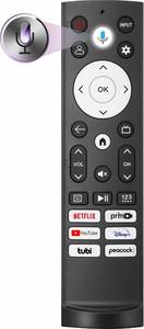 lot 6398 image: Universal smart Remote Compatible with Hisense TV Remote Control Replacement 2025-2015, Voice, Bluetooth, Hisense Google, Android, Laser, Canvas TVs, 4K UHD, HD, Mini-LED, ULED