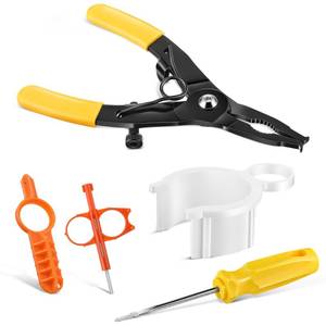 lot 6402 image: 5Pcs Sprinkler Tool Compatible with Rain Bird Heads, Yellow & Orange
