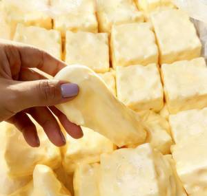 lot 6424 image: Realistic Swiss Cheese Squishy Toy �� Dough Texture Stress Relief Fidget Toy for Adults, Anxiety Relief Sensory Tool, Unique Desk Decor, Not Edible