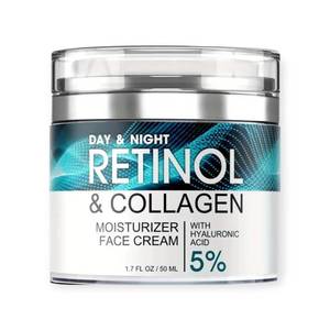 lot 6433 image: Collagen, Retinol and Hyaluronic Acid Cream - Anti-aging Retinol Cream for Face, Neck 1.7oz 50ml