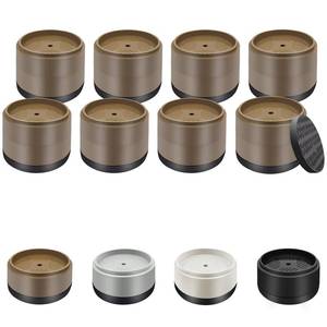 lot 19846 image: Furniture Risers Bed Risers Heavy Duty 1 inch, 2 inch, 3 inch, 4 inch Round Adjustable Bed Lifts Riser for Desk Legs Table Couch Sofa Chair Refrigerator Washing Machine (11 Inch, Brown, 8 Pack )