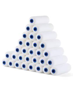 lot 19861 image: Bates- Foam Paint Roller Covers, 4 Inch, 30 Pack, Bulk High Density