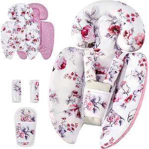 lot 19881 image: Infant Insert Compatible with 4moms Mamaroo & Graco Swing and Infant Car Seat, Stroller, Other Baby Swing, Rocker, Bouncer, Bassinet Newborn Insert Head & Body Support Cushion, Reversible Design