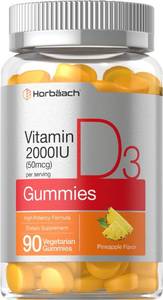 lot 20019 image: Horb�ach Vitamin D3 2000 IU Gummies  90 Count  Vegetarian