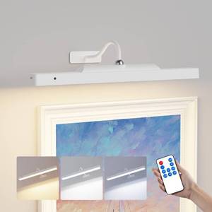 lot 20034 image: Rechargeable Picture Light for Wall Art White - 3 Color Temperatures,Remote Control & Adjustable Angle Wall Mount Battery Operated Wall Light for Paintings,Gallery,Frames,Photos (13H Runtime, 350LM)