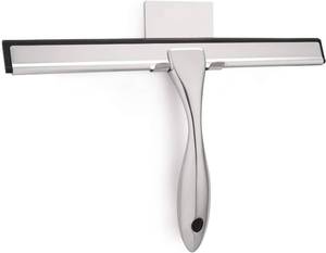 lot 20055 image: Hiware All-Purpose Shower Squeegee for Shower Doors, Bathroom, Window and Car Glass - Stainless Steel, 10 Inches