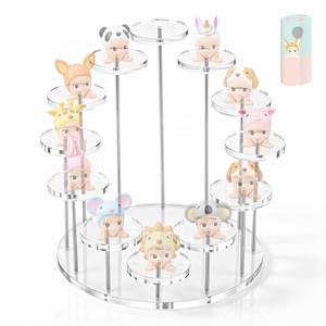 lot 20057 image: Display Stand Compatible with Sonny Angel, Acrylic 12-Slot Figure Shelf