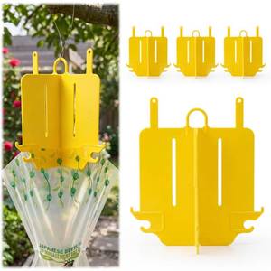 lot 20061 image: 4 Pack Japanese Beetle Trap Top Vane Assembly (Vane Only, No Lure & Bag)