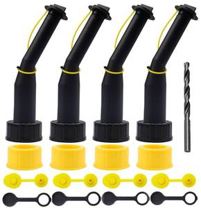 lot 20077 image: Gas Can Spout Replacement Kit Angle Fuel Can Nozzles Leakproof with Gasket Vent Cap Drill Bit for Old Style Gas Can Compatible with Midwest Scepter Gott Rubbermaind Essence Pack of 3