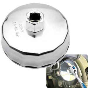 lot 20083 image: MOEBULB 84mm 14Flutes Oil Filter Wrench Compatible with Mercedes Benz Jeep Dodge 3.0L Diesel Engines Oil Filter Socket Oil Filter Cap Housing Removal Tool for Oil Changing