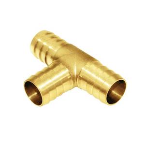lot 20085 image: Joywayus 12 Brass Tee Hose Barb Fitting,3 Way Union Splitter