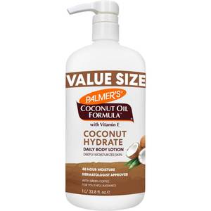 lot 20091 image: Palmers Coconut Oil Formula Body Lotion for Dry Skin (33.8 Fl Oz)