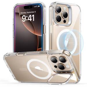 lot 20107 image: ESR for iPhone 16 Pro Case with Stand, for MagSafe, Clear