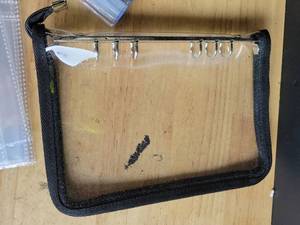 lot 20109 image: Trading Card Storage Binder Case with Sleeves and Accessories (Sparkles)