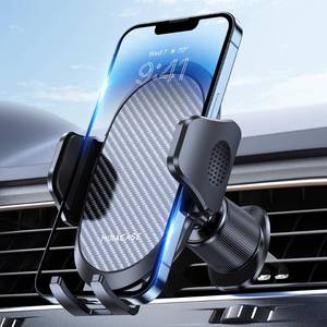 lot 20152 image: miracase Phone Holders for Your Car with Metal Hook Clip, Air Vent Cell Phone Stand Car Mount, Universal Automobile Cradle Fit for iPhone Android and All Smartphones, Dark Black