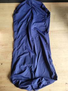 lot 20159 image: Cylindrical Pillow Cover Blue Silky