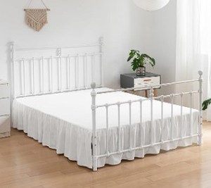 lot 2029 image: Bed Skirt Full Size Ivory 18 Drop Xuan Dian X0043BRHNV