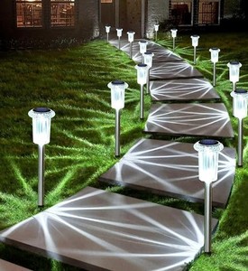 lot 2380 image: Outdoor garden lights small pole steaks
