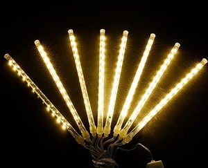 lot 19794 image: Meteor Shower Rain Lights 192 LED Solar Powered 30W