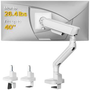 lot 1524 image: monTEK Mechanical Spring Single Monitor Arm for 27 32 34 40in Screens