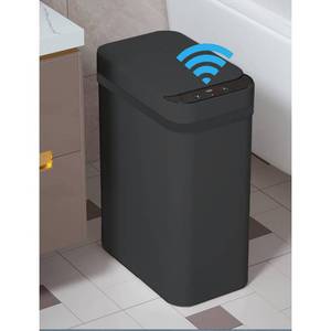 lot 1531 image: Touchless Bathroom Trash Can - 2.5 Gallon Smart Trash Can Sensor Motion