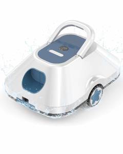 lot 1532 image: WITBOX Robotic Pool Cleaner,Cordless Automatic Pool Cleaner with 210Mins Runtime,Pool Vacuum for Above Ground & Inground Pools,Easy Retrieve,Smart Planning,Coverage up to 2200 Sq.Ft,Light Navy