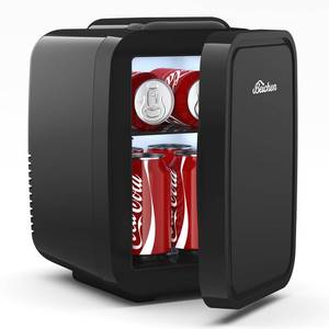 lot 1574 image: BEICHEN Mini Fridge 4 Liter6 Can Portable Compact Refrigerator