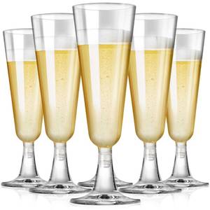 lot 1578 image: SUREHOME Plastic Champagne Flutes Disposable Champagne Glasses 20 Pack 5 Oz Clear Plastic Mimosa Glasses Acrylic Wedding Toasting Cups for Graduation Birthday Party Supplies 2026 Bar Cocktail Cups
