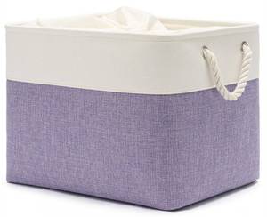 lot 2404 image: VQRTEXA 16x12x12 In Foldable Fabric Large Storage Bins with Handle 1 Pack