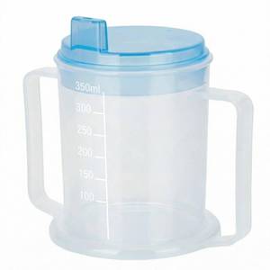 lot 2444 image: LIFE Healthcare 300ml Non Spill Two-Handled Drinking Cup for Elderly