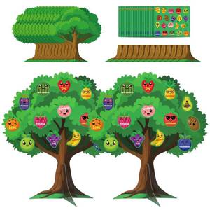 lot 2445 image: HARKOHACO 36 Set Fruit of The Spirit Trees Make Your Own Bible Accents Tree
