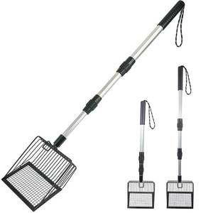 lot 2448 image: Neehows Metal Cat Litter Scoop with Extendable Long Handle, No Bending Back