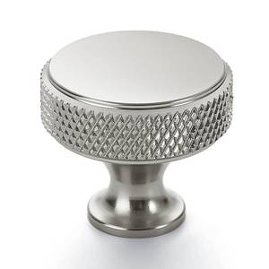 lot 2451 image: Coinkoly Brushed Nickel Knurled Cabinet Knobs Round Drawer Pulls 10 Pack