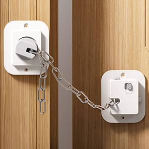 lot 2468 image: NestGuard Child Proof Door Lock, Adjustable Latch, 1 Pack