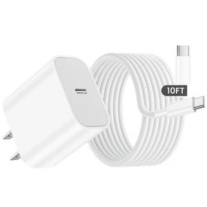 lot 2469 image: iPad Charger Fast Charging,10FT Long Braided USB C Cable,20W Type C Charger