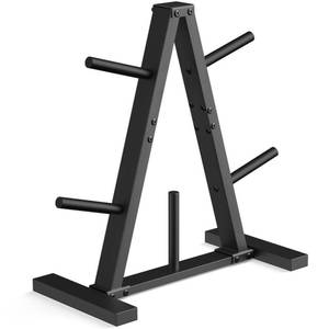 lot 5196 image: Weight Plate Rack, Weight Tree, 1-Inch Home Gym Storage Stand, Holds 300 lbs