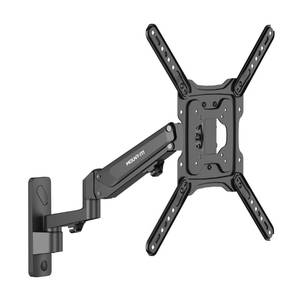 lot 5212 image: Mount-It Height Adjustable TV Wall Mount - Full Motion, Pull Down and Vertical Adjustment, Fits 23-55 Inch Screens, Max VESA 400x400mm, Swivel and Tilt Capabilities, 50.6 Lbs Capacity