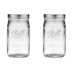 lot 5248 image: Ball Wide Mouth Glass Mason Jars with Lids and Bands, Used for Canning, Pickling, Juice, Jam, Jelly, Quart Size 32 Ounce (Pack of 2)