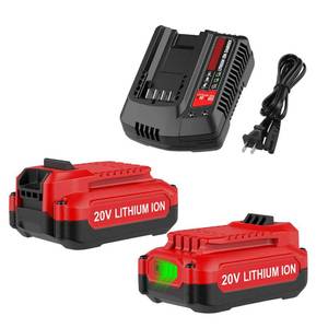 lot 5256 image: Energup 2Pack 20V 3.5Ah Replacement V20 C 20V Battery and Charger Kit for CMCB202 CMCB204 CMCB206 CMCB201 CMCB100 CMCB124 with CMCB104 C 20Volt Battery Charger